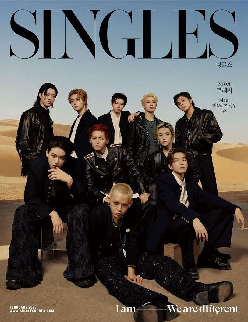 送料込/和訳付]【表紙:TREASURE】韓国雑誌「SINGLES シングルズ」2026