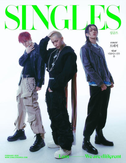 韓国雑誌「SINGLES シングルズ」2026年2月号【表紙：TREASURE】（和訳付）［送料込］