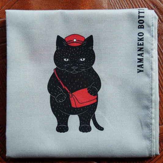 ハンカチ（郵便猫）
